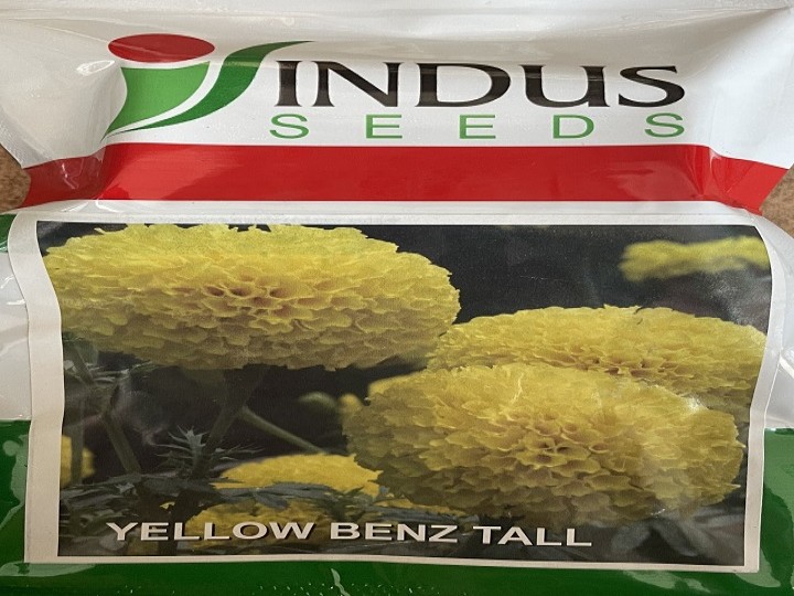 Marigold Yellow Benz Tall (Indus Seeds)